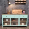 Landhaus Sideboard Provence Metallkorpus Holz Azure 160 - Ausstellungsstück