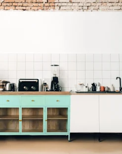 Landhaus Sideboard Provence Metallkorpus Holz Azure 160 - Ausstellungsstück