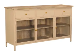 Landhaus Sideboard Provence Metallkorpus Holz Champagner 160