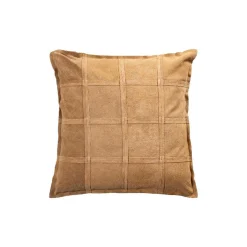 Lederkissen Colby Echtleder Camel L