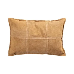 Lederkissen Colby Echtleder Camel M