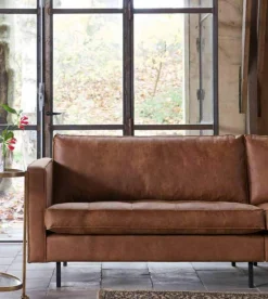Ledersofa Rodeo 2,5-Sitzer Cognac 190
