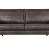 Ledersofa Rodeo 2,5-Sitzer Schwarz 190