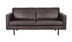 Ledersofa Rodeo 2,5-Sitzer Schwarz 190