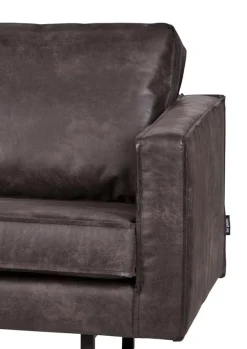 Ledersofa Rodeo 2,5-Sitzer Schwarz 190