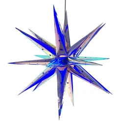 LED-Hängesterne 18 Spitzen inklusive Fernbedienung, Timer- und Dimmfunktion Blau