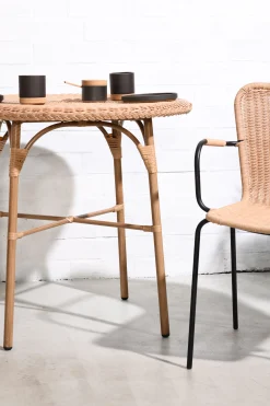 Outdoor Esstisch Cabana Bistro PE-Rattan/Alu 80 Ø