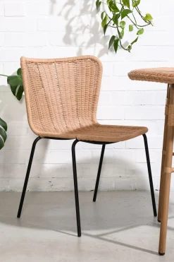 Outdoor Rattanstuhl Esszimmerstuhl Cabana Butterfly Stapelbar PE-Rattan