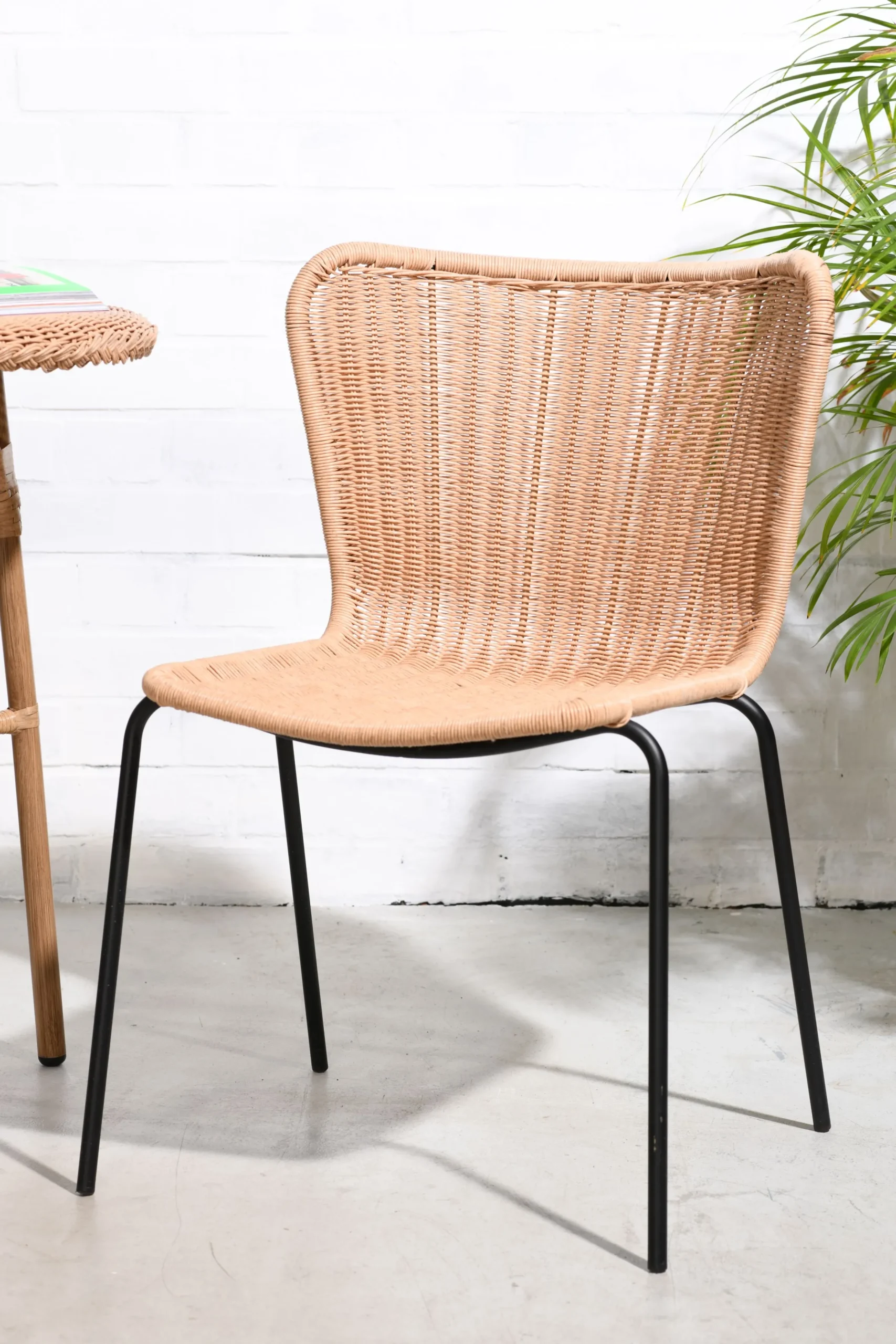 Outdoor Rattanstuhl Esszimmerstuhl Cabana Butterfly Stapelbar PE-Rattan