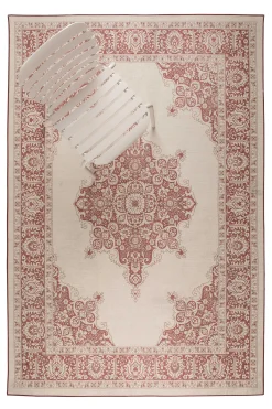 Outdoor Teppich Coventry Persermuster Rot 170 x 240