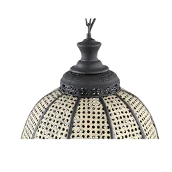 Rattan Hängelampe Wiener Geflecht