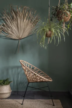 Rattansessel Hacienda PE-Rattan Peacock In/Outdoor Natur