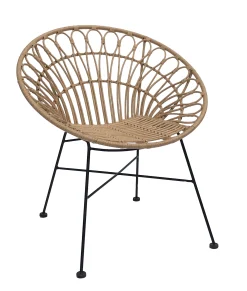 Rattansessel Hacienda PE-Rattan Peacock In/Outdoor Natur