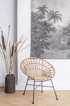 Rattansessel Hacienda PE-Rattan Peacock In/Outdoor Natur