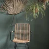 Rattanstuhl Esszimmerstuhl Hacienda Vela PE-Rattan Armlehne In/Outdoor Natur
