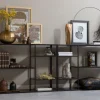 Regal Raumteiler Sideboard Soho June Metall Industrial Schwarz