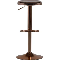 Retro Barhocker Monochrome Metall höhenverstellbar Kupfer