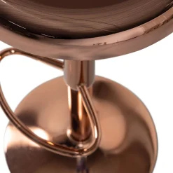 Retro Barhocker Monochrome Metall höhenverstellbar Kupfer