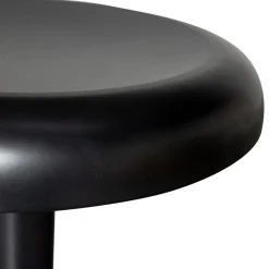 Retro Barhocker Monochrome Metall höhenverstellbar Schwarz