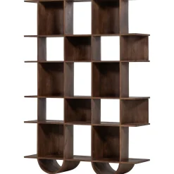 Retro Bücherregal Standegal Raumteiler Sinne Mangoholz