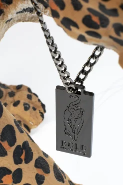 Retro Beistelltisch Couchtisch Dope As Hell Panther Rauchglasplatte