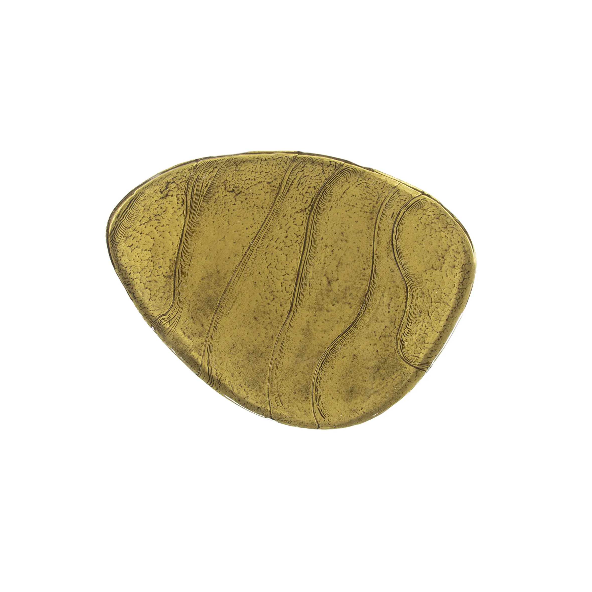 Retro Beistelltische Eclipse Glas Metall Dreibeinig Antik-Gold S