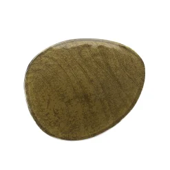 Retro Beistelltische Eclipse Glas Metall Dreibeinig Antik-Gold L