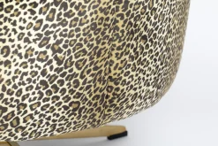Retro Drehsessel Cocktailsessel Sunshine Leopardenmuster