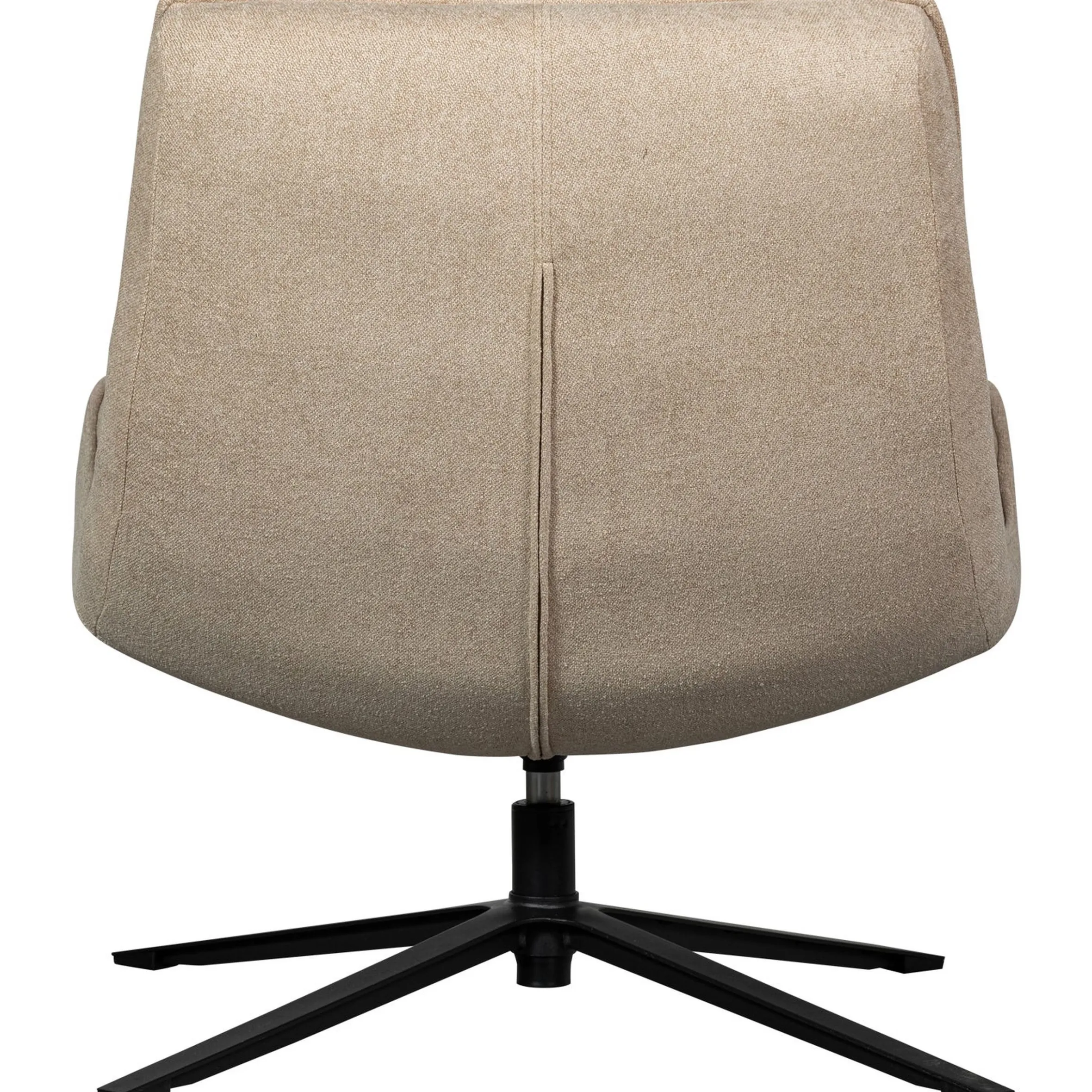 Retro Drehsessel Relaxsessel Maudi Stoff Naturfarben