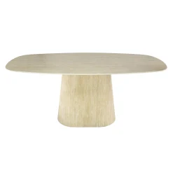 Retro Esstisch Centro 180 Travertin Keramik