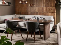 Retro Esstisch Ellipse Nussbaum 180