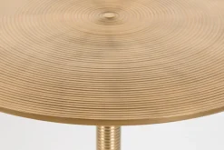 Retro Esstisch Hypnotising Metall Rund in Gold