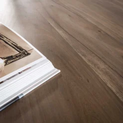 Retro Esstisch Konferenztisch Massivholz Sculpture Akazie Nierenform 240 cm