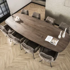 Retro Esstisch Konferenztisch Massivholz Arcadia Akazie Oval 300 cm