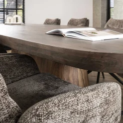 Retro Esstisch Konferenztisch Massivholz Arcadia Akazie Oval 300 cm