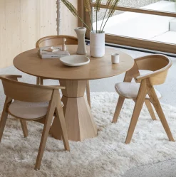 Retro Esstisch Lotus Geometrische Form Rund 120 cm