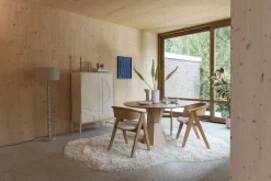 Retro Esstisch Lotus Geometrische Form Rund 120 cm