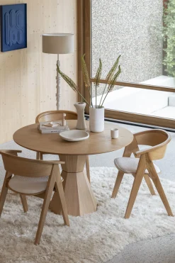 Retro Esstisch Lotus Geometrische Form Rund 120 cm