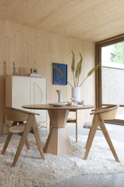 Retro Esstisch Lotus Geometrische Form Rund 120 cm