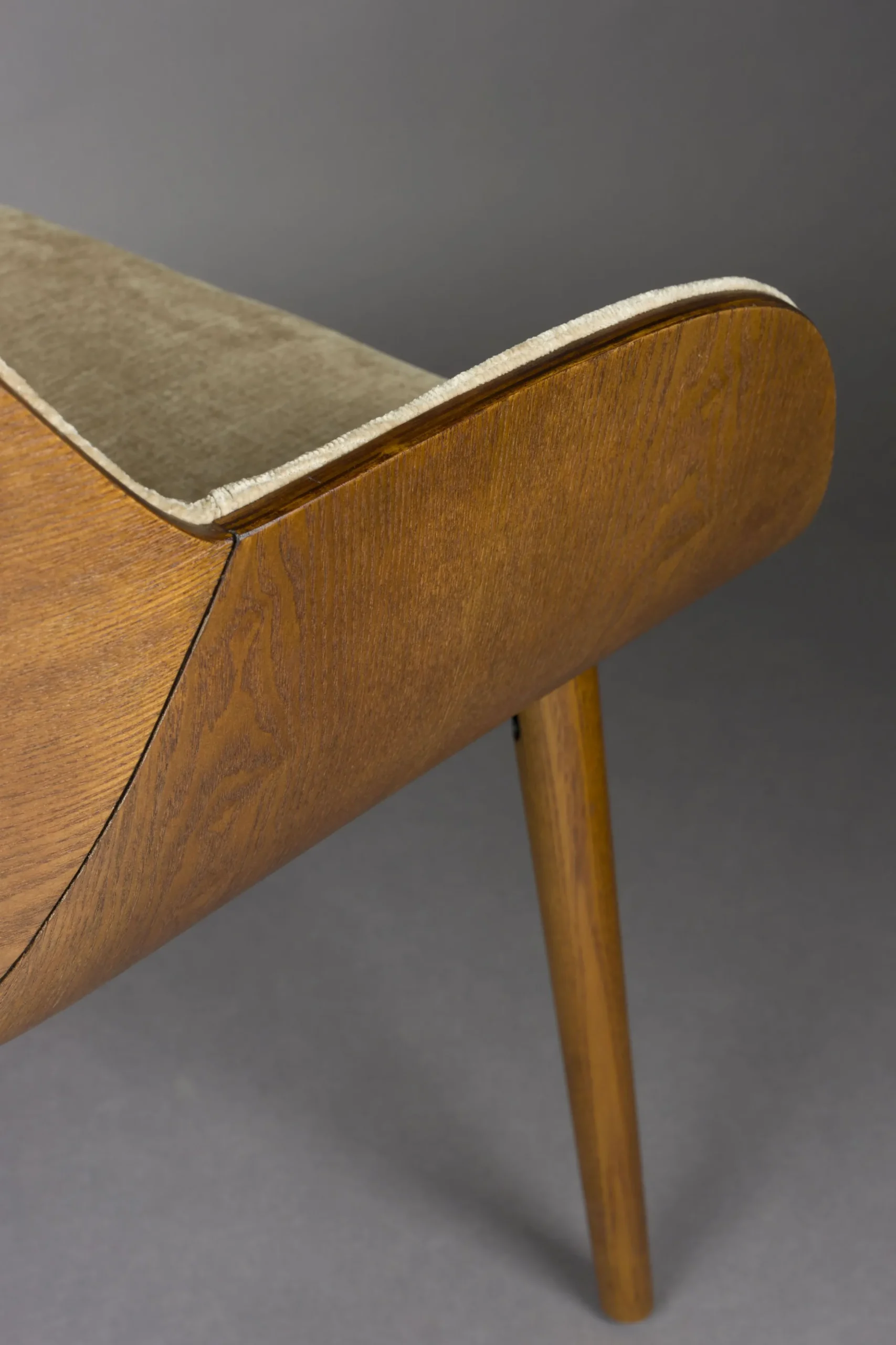 Retro Esszimmerstuhl Armlehnstuhl Taylor Holz Beige