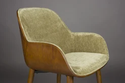 Retro Esszimmerstuhl Armlehnstuhl Taylor Holz Grün