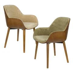 Retro Esszimmerstuhl Armlehnstuhl Taylor Holz Grün