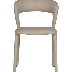 Retro Esszimmerstuhl Lederstuhl Noble Komplettbezug Kunstleder Beige