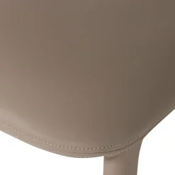 Retro Esszimmerstuhl Lederstuhl Noble Komplettbezug Kunstleder Beige