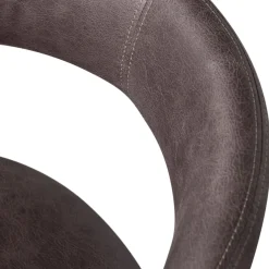 Retro Esszimmerstuhl Lederstuhl Noble Komplettbezug Kunstleder Anthrazit