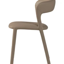 Retro Esszimmerstuhl Lederstuhl Noble Komplettbezug Kunstleder Sand