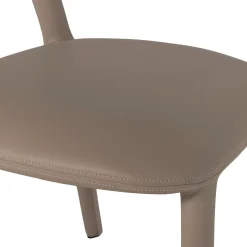 Retro Esszimmerstuhl Lederstuhl Noble Komplettbezug Kunstleder Sand