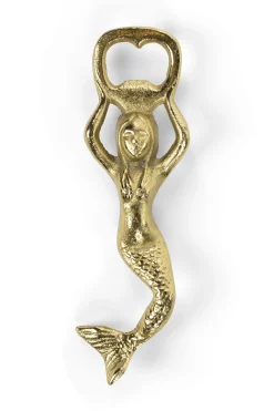 Retro Flaschenöffner Kapselheber Mermaid Gold