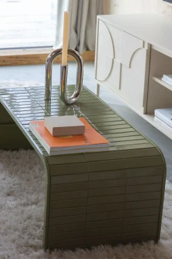 Retro Fliesentisch Tiles Couchtisch Metro Fliesen Grün