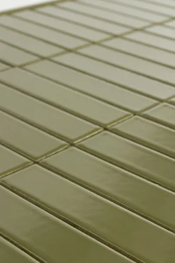 Retro Fliesentisch Tiles Couchtisch Metro Fliesen Grün